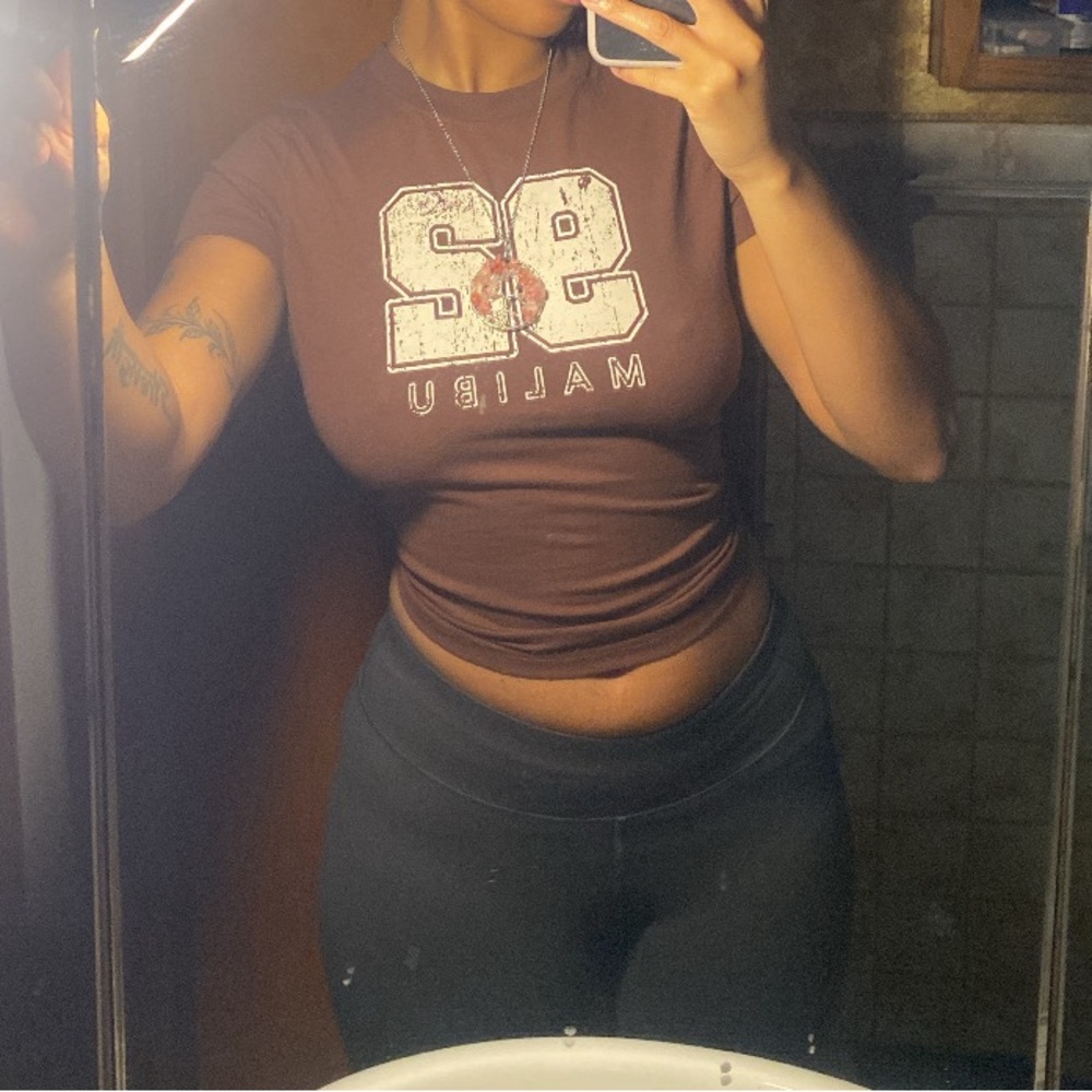 Brown Graphic Tee